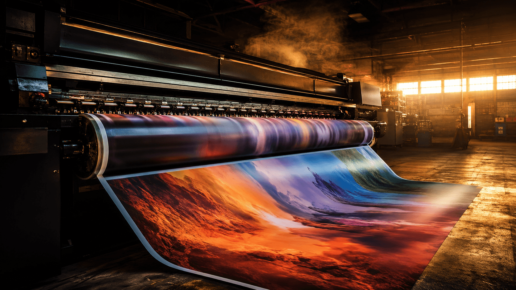 Large format printing in action